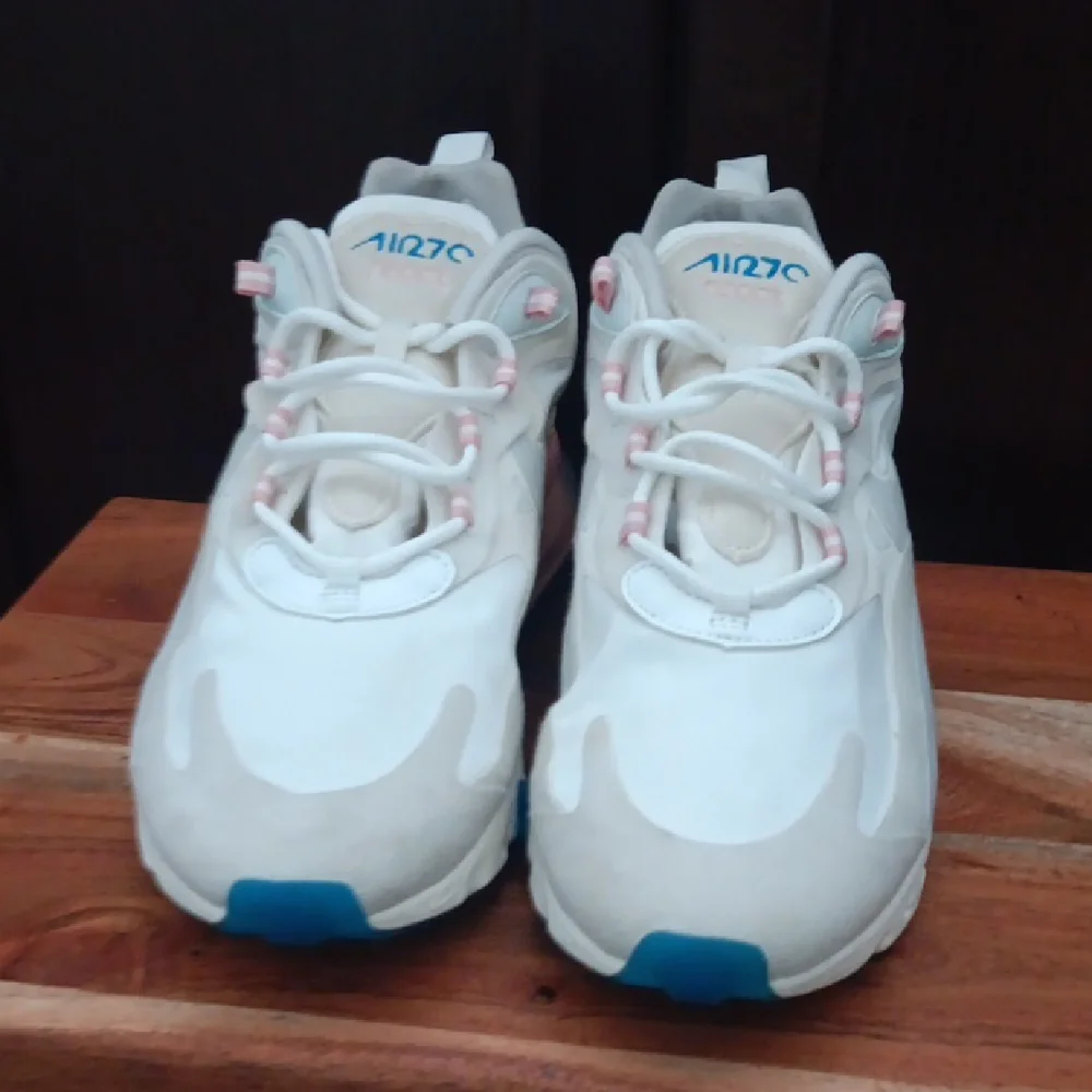 Nike Women's Cream and Pink Sneakers - Picture 6 of 16